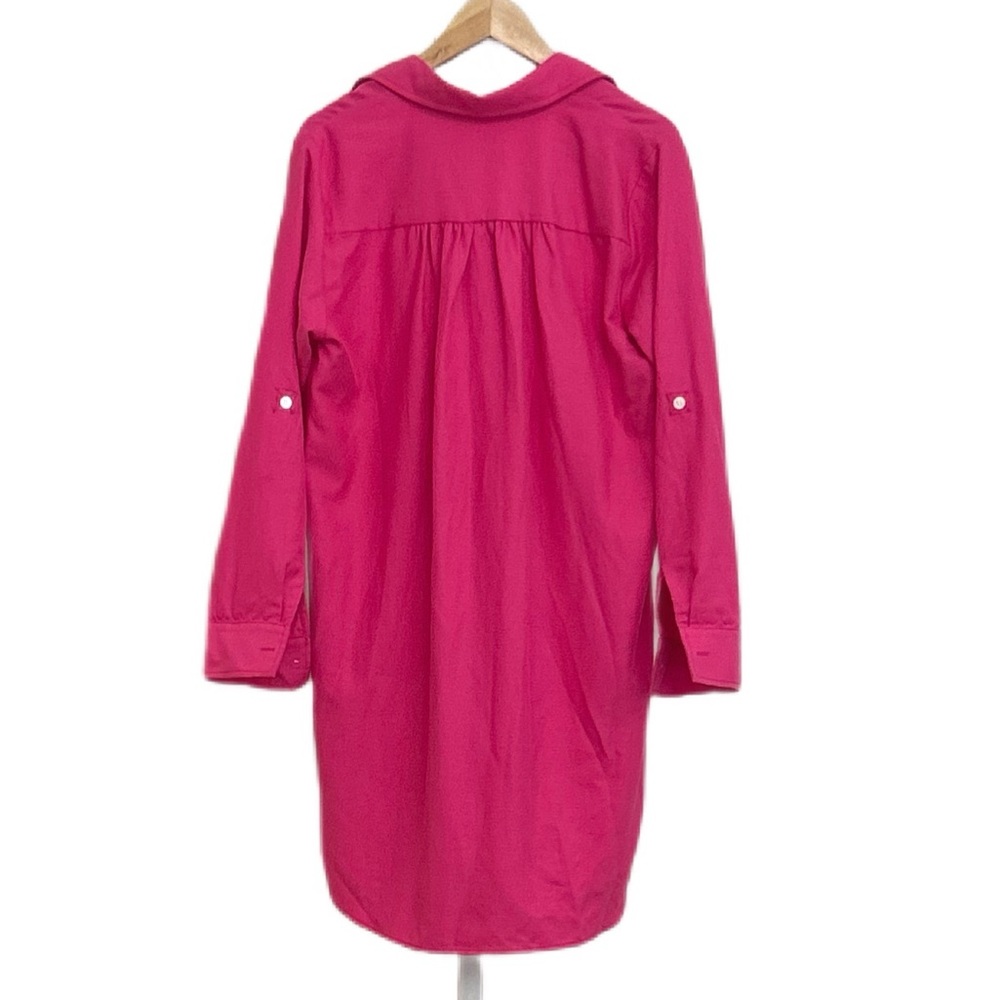 New Karen Kane Bright Pink Shirt Dress - Picture 9 of 12